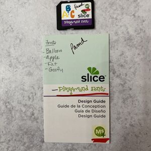 Slice Playground Fonts SD Card For Slice Cutting Machine